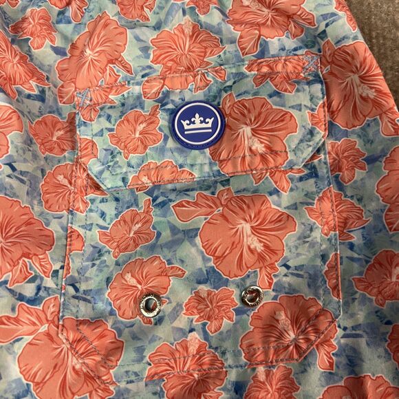 Peter Millar Trunks Mens L Seaside Collection Floral Mesh Lined Bright Colorful - Picture 4 of 8